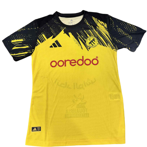 Maillot Officiel USM El Harrach 2024/2025 – Édition Jaune & Noire
