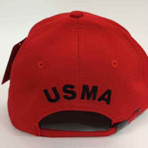 Casquette USMA – Noir/Haut, Rouge/Visière
