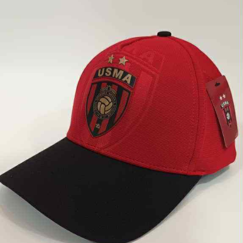 Casquette USMA – Rouge/Haut, Noir/Visière