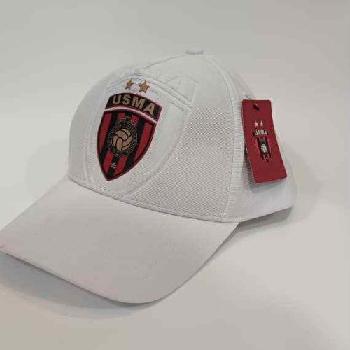 Casquette USMA – Blanche & Logo Couleurs Club