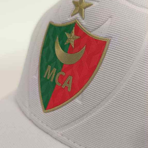 Casquette MCA Blanche – Logo Rouge & Vert