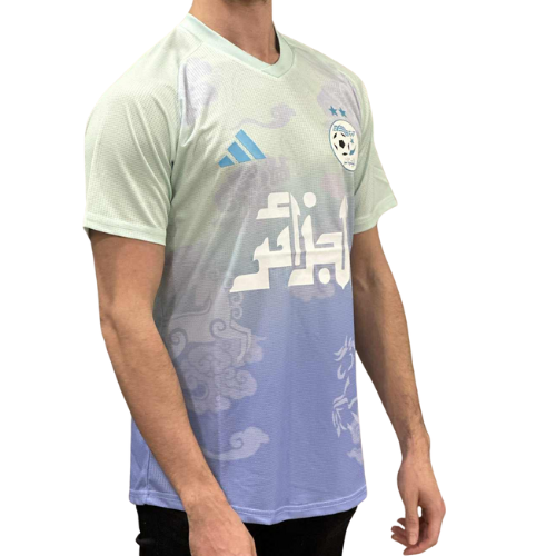 Maillot Algérie Dégradé Blanc/Vert-Violet